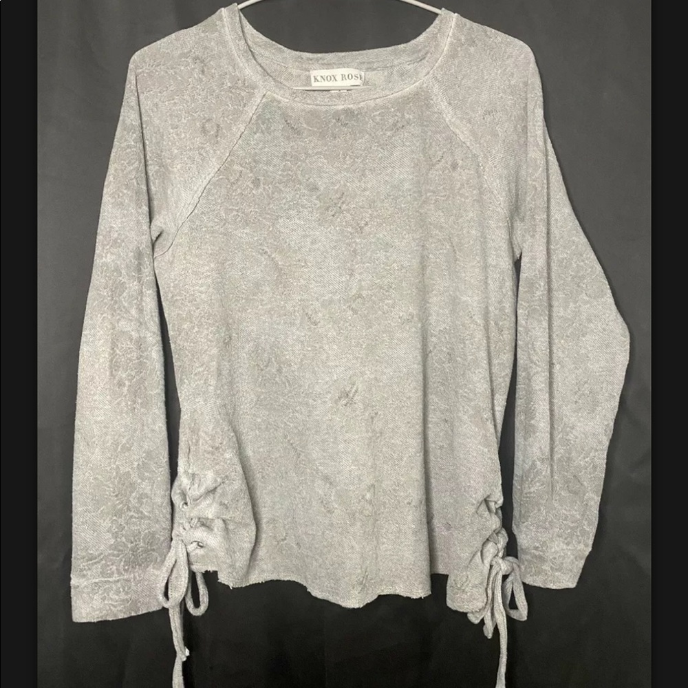 KNOX ROSE Womens Grey Sweater Size Small 1-L